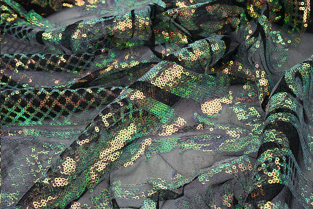 Pailletten auf Netz Mia