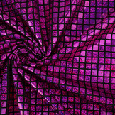 Lamé Ruitjes Fuchsia Roze
