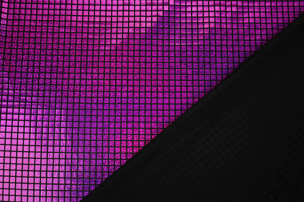 Lamé Check Fuchsia Pink