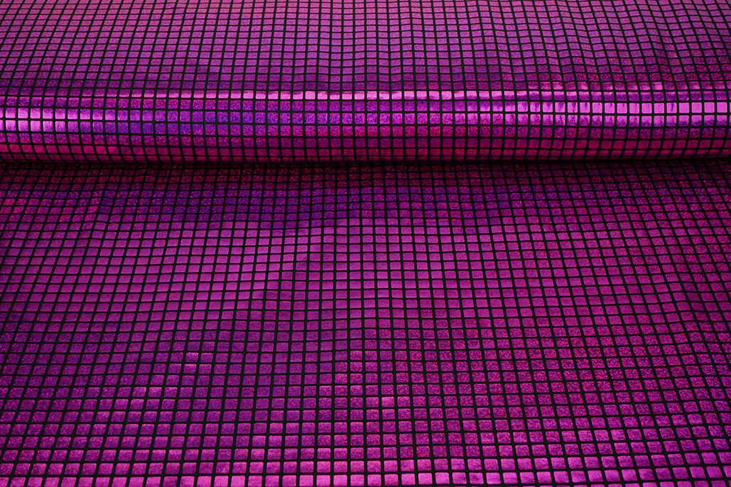 Lamé Check Fuchsia Pink