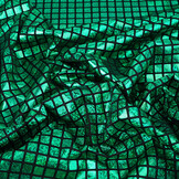 Lamé Check Grass Green