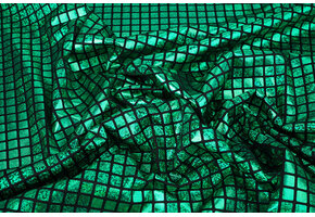 Lamé Karo Grasgrün