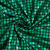 Lamé Karo Grasgrün