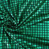 Lamé Check Grass Green