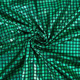 Lamé Karo Grasgrün