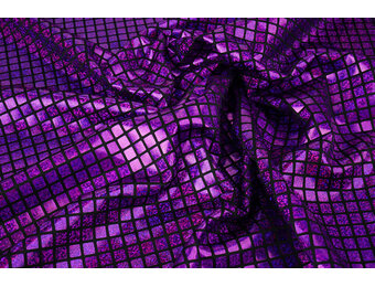 Lamé Check Purple