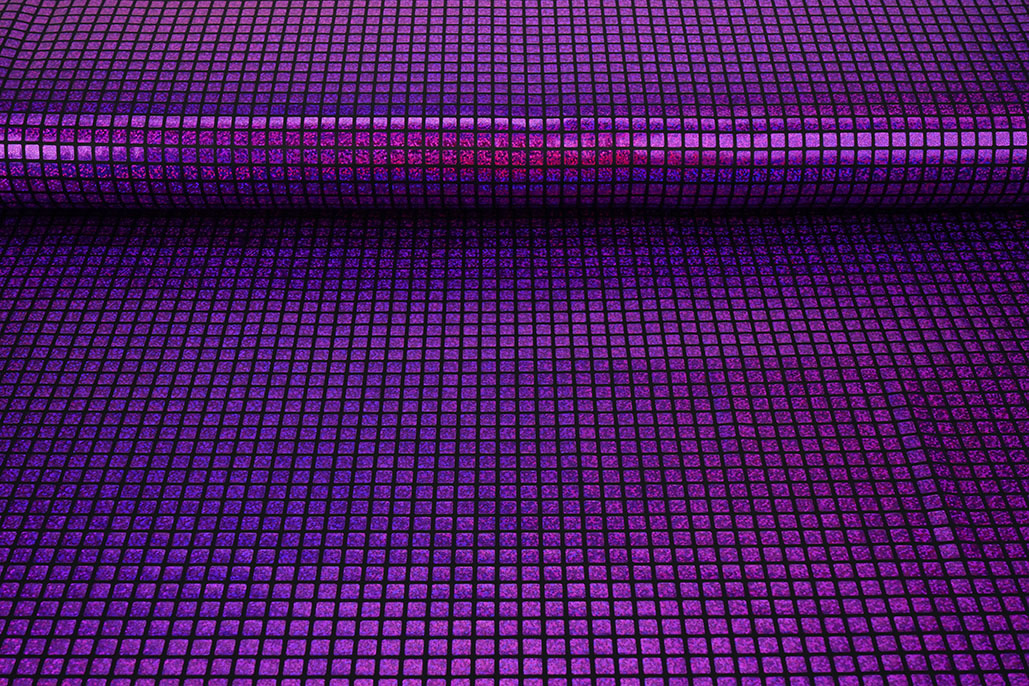 Lamé Check Purple