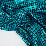 Lamé Ruitjes Aqua