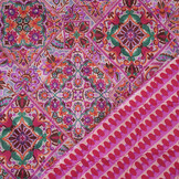 Quilted Voile Cotton Patchwork Pink