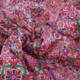 Gewatteerde Voile Katoen Patchwork Roze