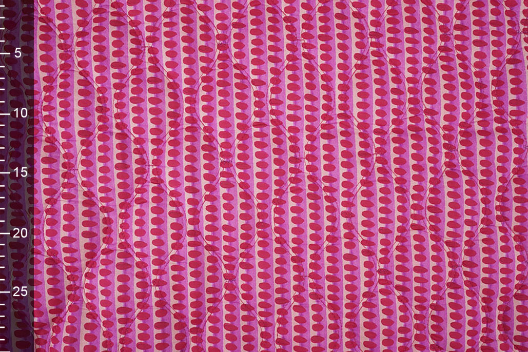 Gewatteerde Voile Katoen Patchwork Roze