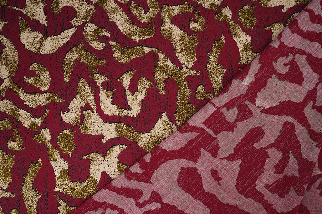 100% Viscose Augusta Bordeaux