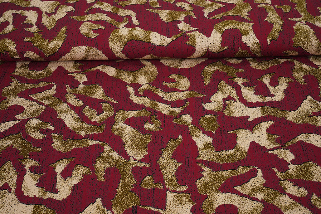 100% Viscose Augusta Bordeaux