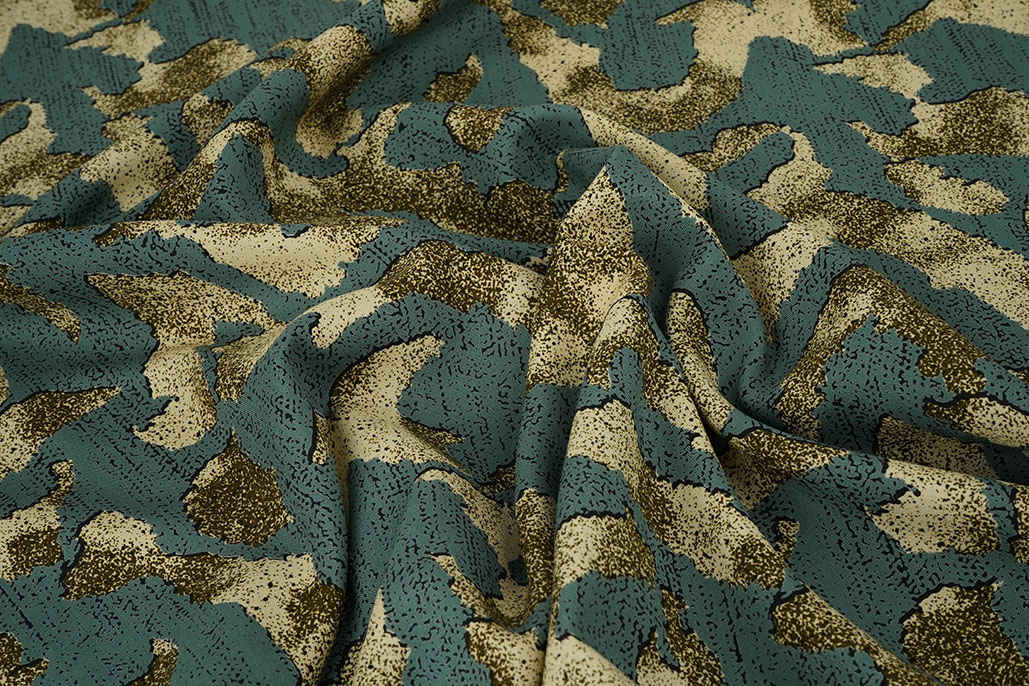 100% Viscose Augusta Zeegroen