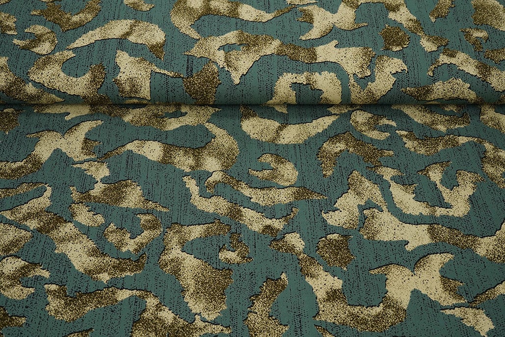 100% Viscose Augusta Zeegroen