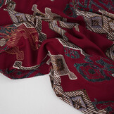 100% Viscose Leonora Bordeaux