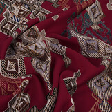 100% Viscose Leonora Bordeaux