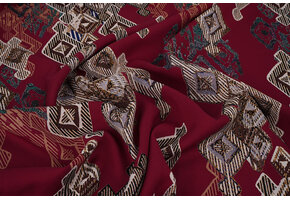 100% Viscose Leonora Bordeaux