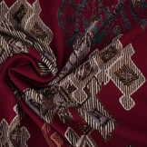 100% Viscose Leonora Bordeaux