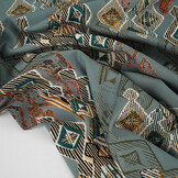 100% Viscose Leonora Grijs-Blauw