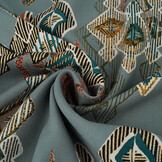 100% Viscose Leonora Grijs-Blauw