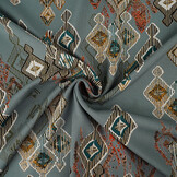 100% Viscose Leonora Grey-Blue