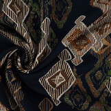 100% Viscose Leonora Dark Navy Blue