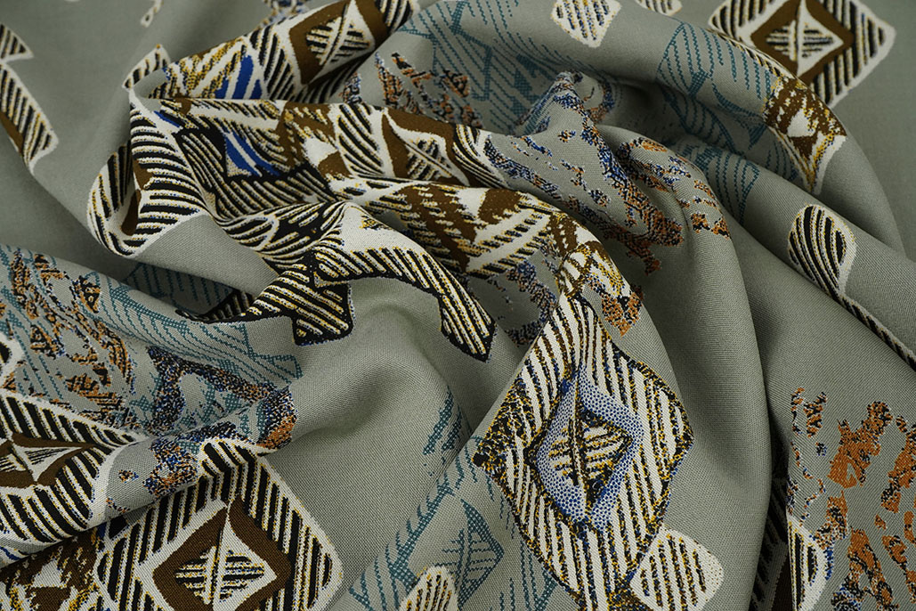 100% Viscose Leonora Old Green