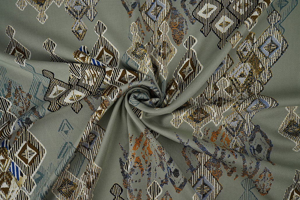 100% Viscose Leonora Oud Groen