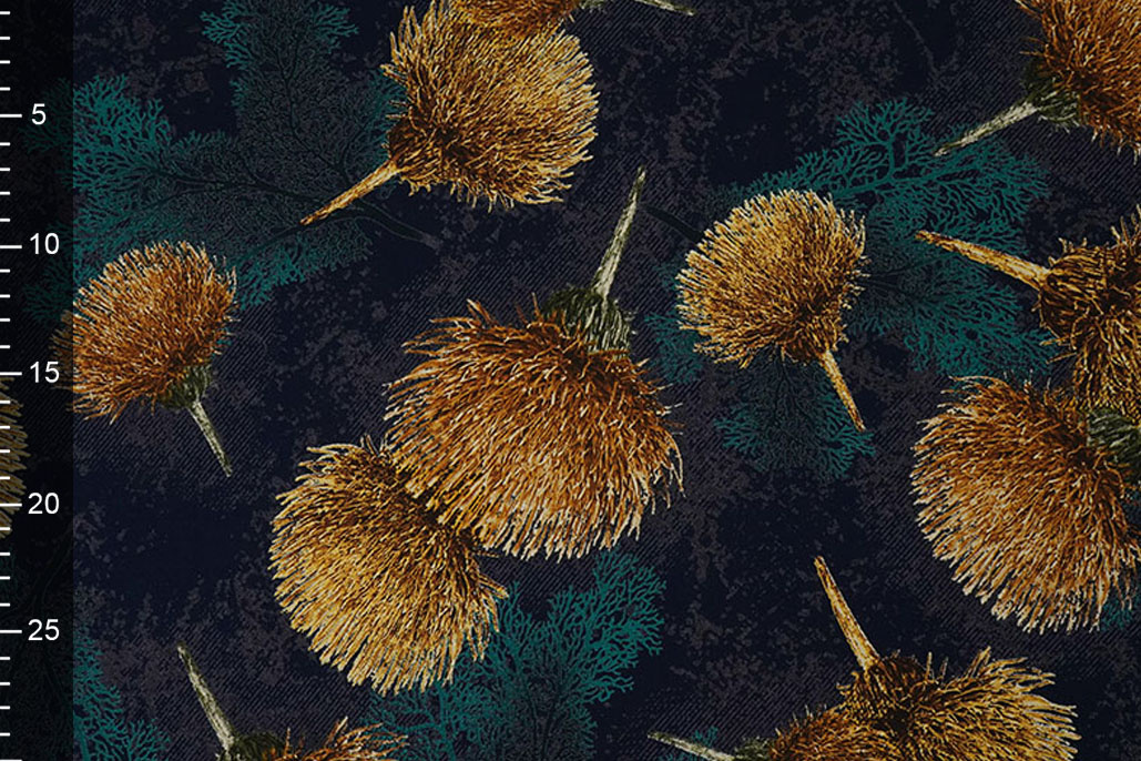 100% Viscose Helena Marine Blauw