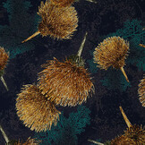 100% Viscose Helena Navy Blue