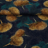 100% Viscose Helena Navy Blue