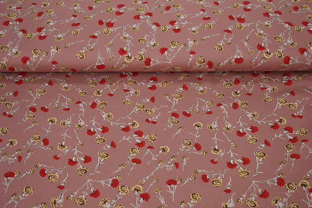 100% Viscose Dorothea Poeder Roze