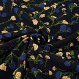 100% Viscose Dorothea Donker Marine Blauw