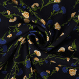 100% Viscose Dorothea Dark Navy Blue