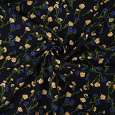 100% Viskose Dorothea Dunkel Marineblau