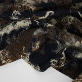 100% Viskose Frederique Dunkel Marineblau