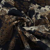 100% Viscose Frederique Donker Marine Blauw