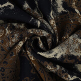 100% Viscose Frederique Dark Navy Blue