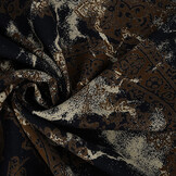 100% Viscose Frederique Dark Navy Blue