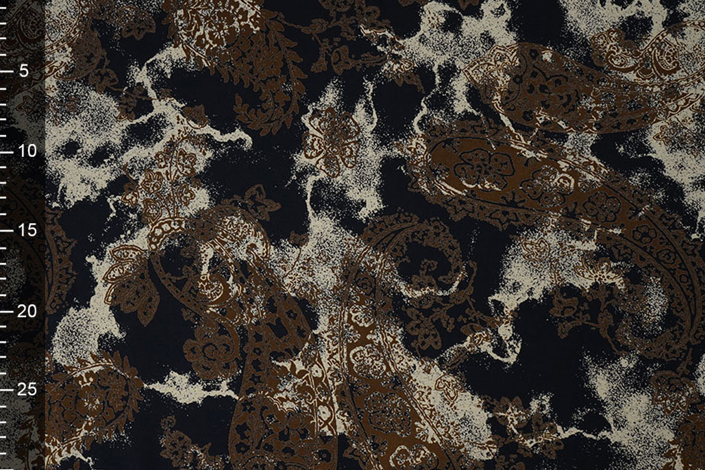 100% Viscose Frederique Dark Navy Blue