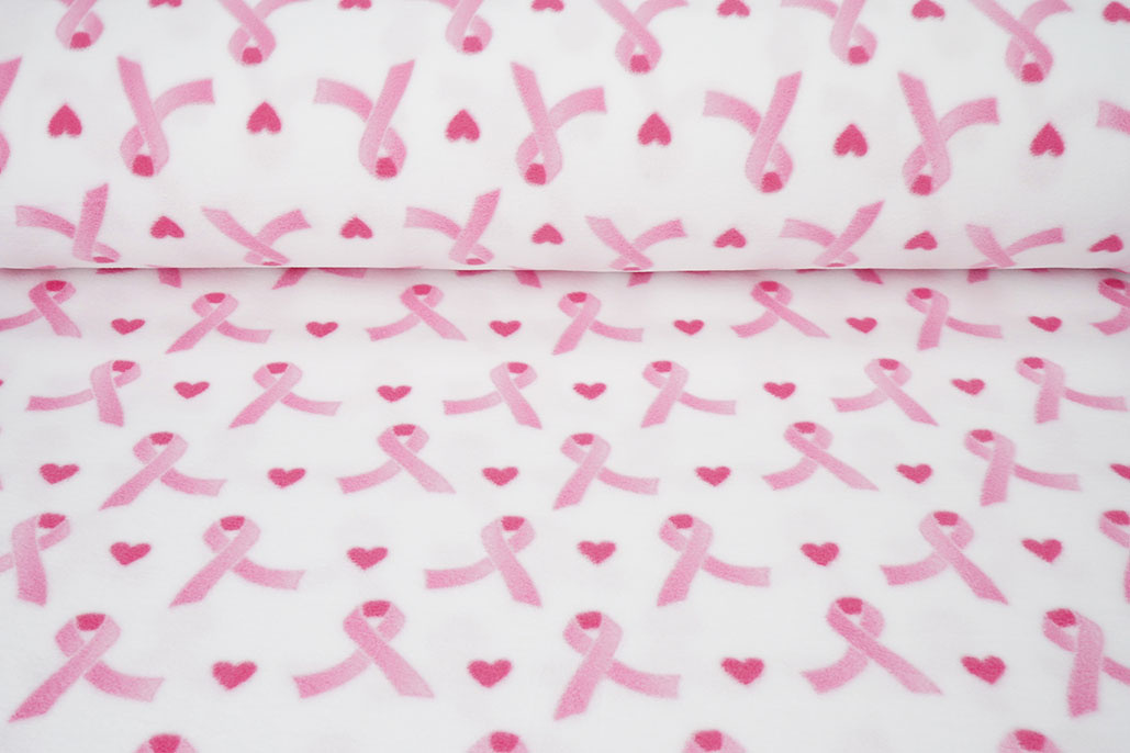 Bedruckte Polar Schleifen Rosa