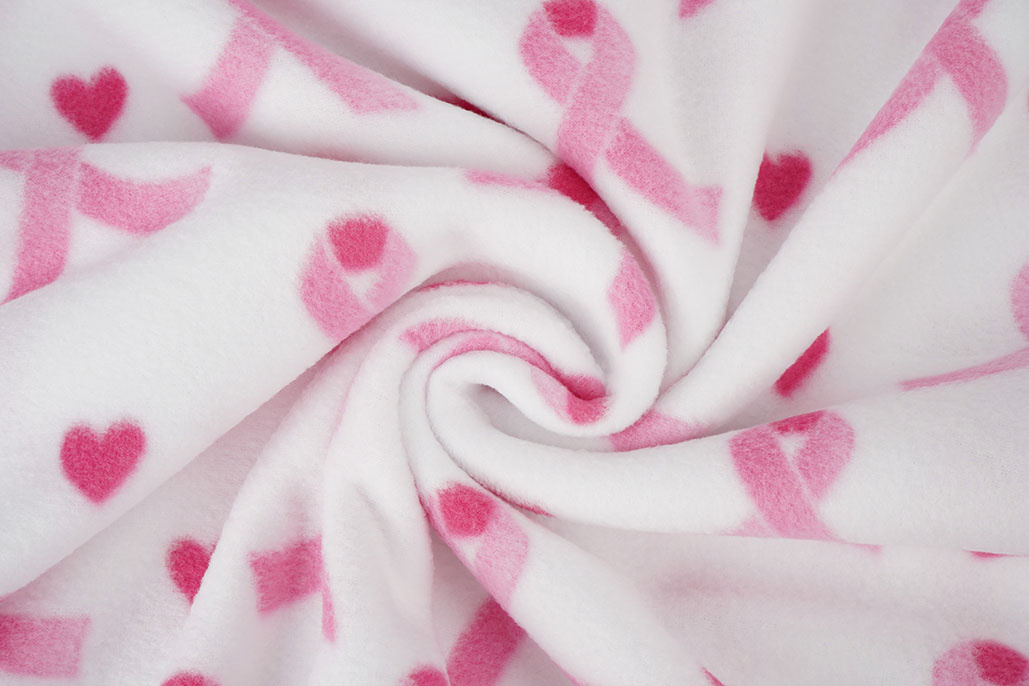 Bedruckte Polar Schleifen Rosa