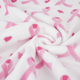 Bedruckte Polar Schleifen Rosa