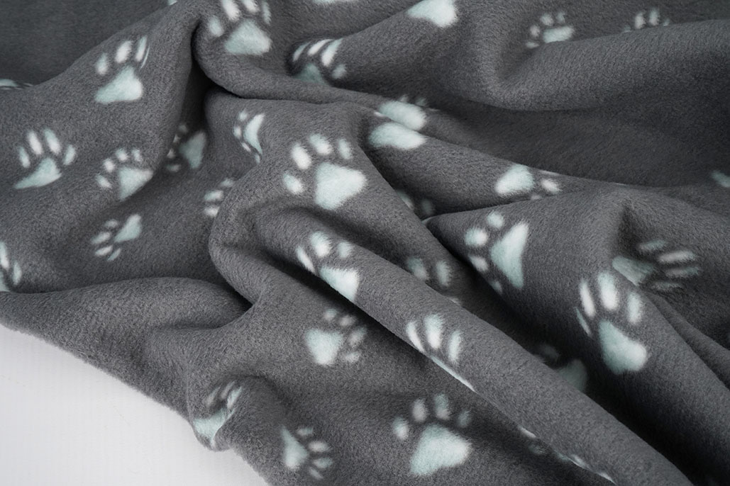 Printed Polar Dog Paws Grey