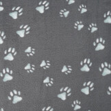 Printed Polar Dog Paws Grey