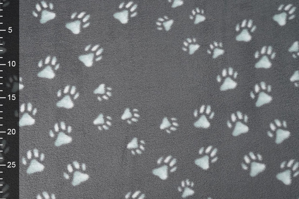Printed Polar Dog Paws Grey