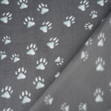Printed Polar Dog Paws Grey
