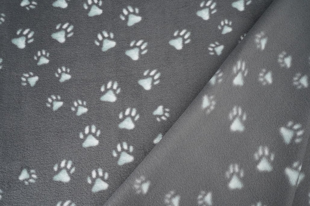Printed Polar Dog Paws Grey