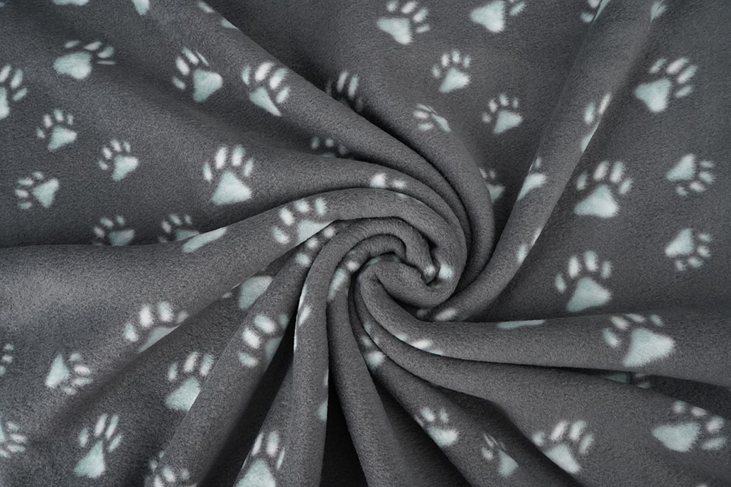 Printed Polar Dog Paws Grey